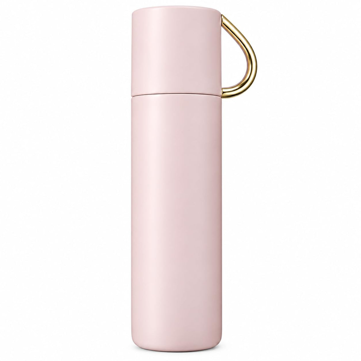 Stainless Steel Water Bottle 500ml | Double Wall Insulated Flask | Leak Proof Inner Stopper with Silicone Seal | Cup Lid | Hot & Cold | BPA Free Reusable Bottle for Travel, Office & School (Pink)