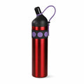 Stainless Steel Thermal Water Bottle 750ml – Double Wall Vacuum Insulated, Leak-Proof, Portable Strap Design for Travel, Office & Outdoor use (Red)
