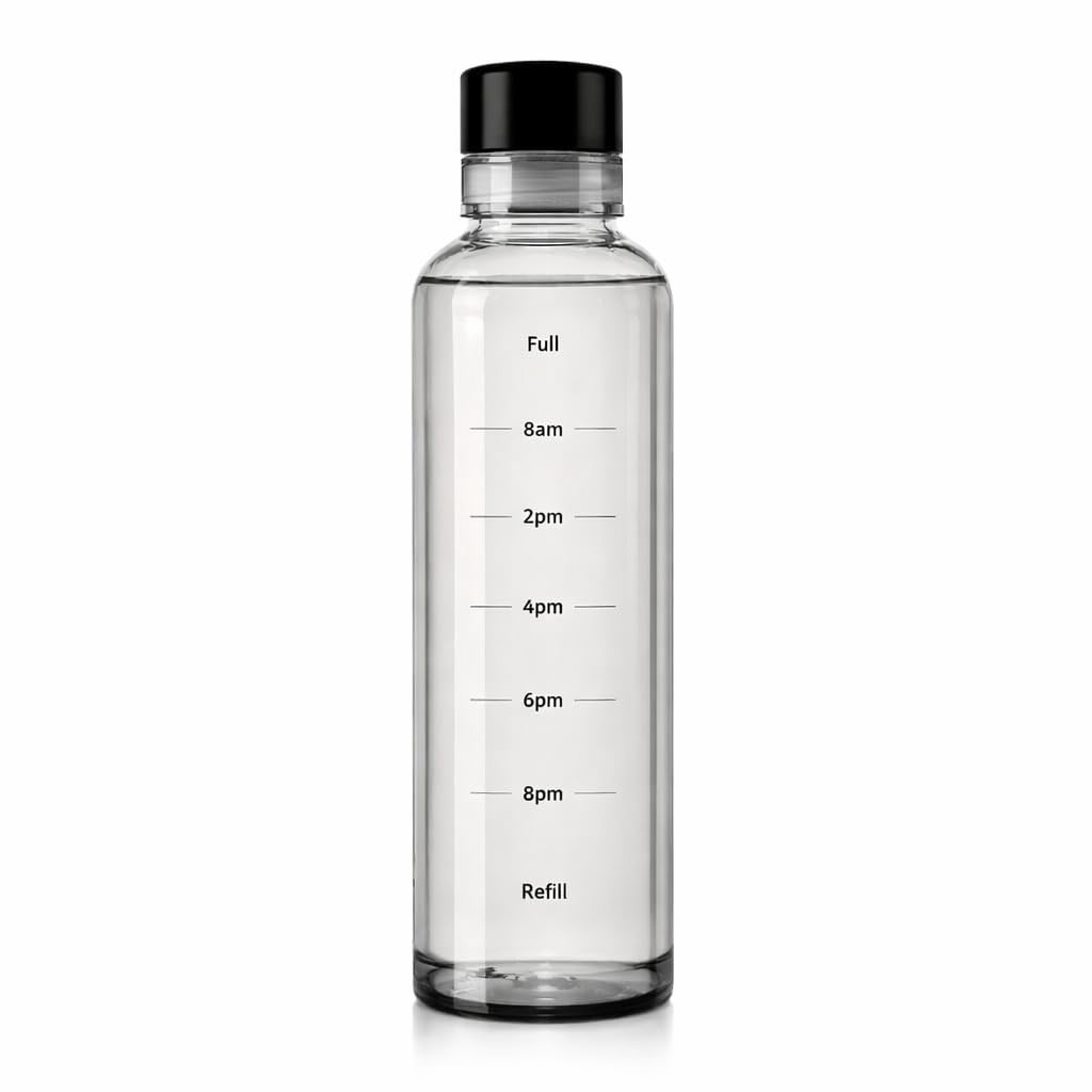 Glass Borosilicate Water Bottle (550ml)