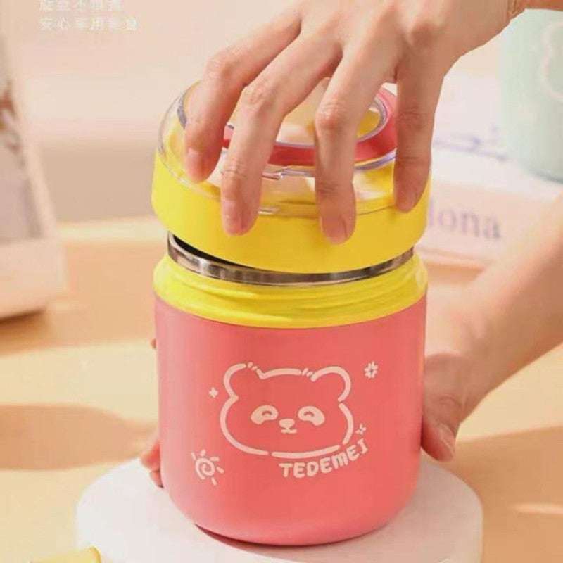 DailyAlley Stainless Steel Food Jar with Spoon