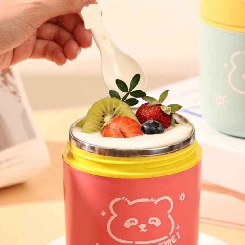 DailyAlley Stainless Steel Food Jar with Spoon