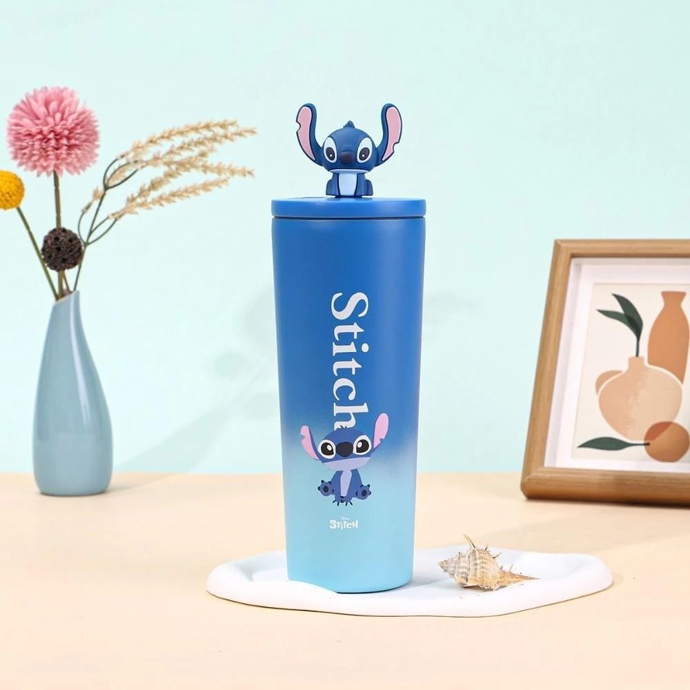 Stainless Steel Water Bottle (710ml) – Luxury & Stylish Tumbler, Leakproof, Portable & Reusable Sipper Bottle for School, College, Office, Gym & Travel (Blue)