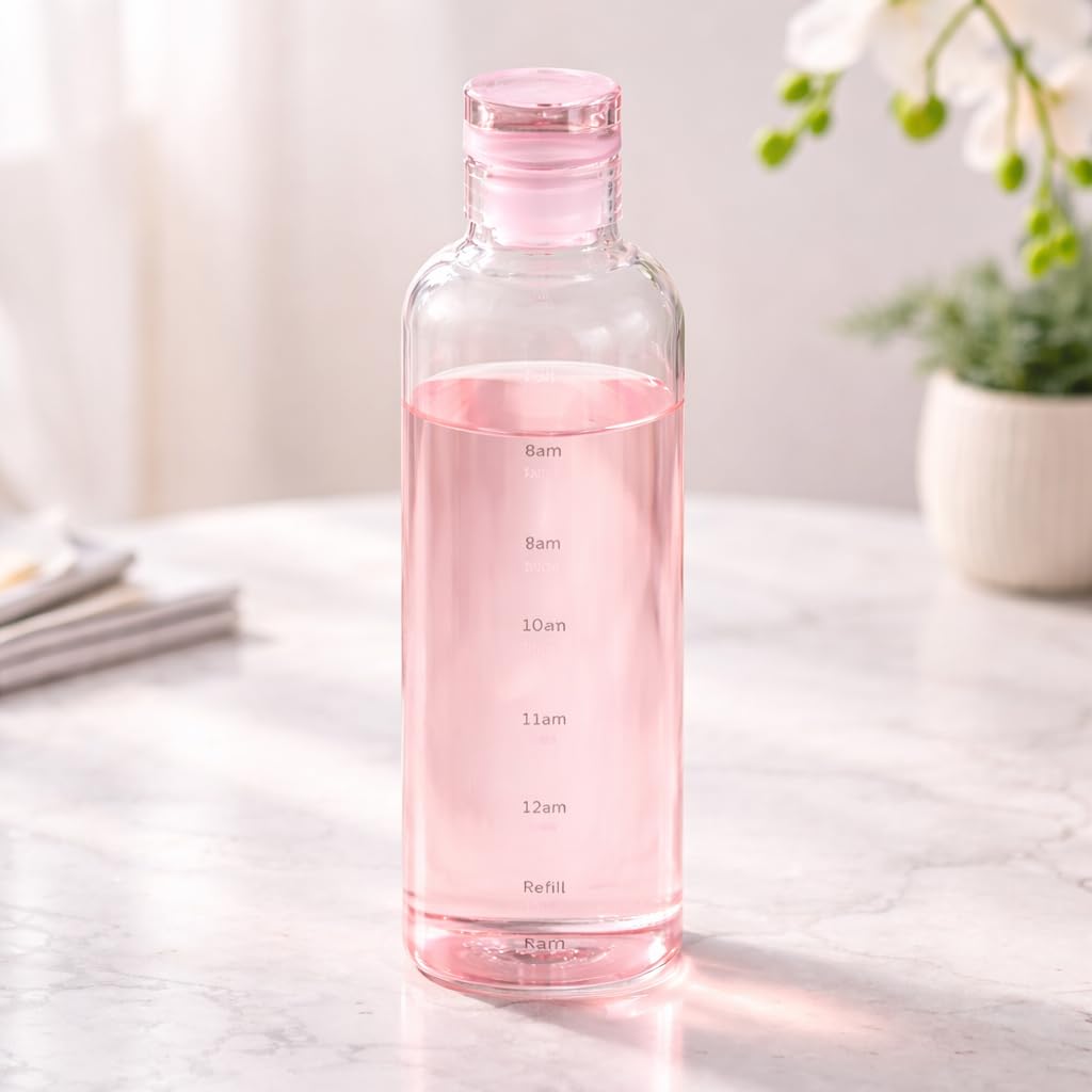 Glass Borosilicate Water Bottle (550ml)