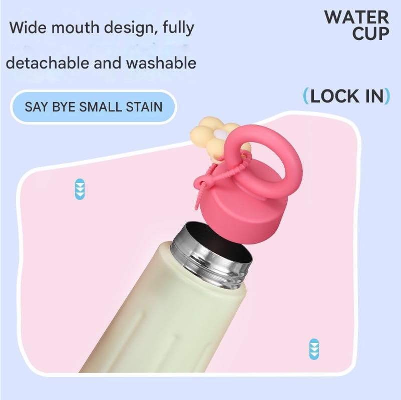 Flower Loop Stainless Steel Water Bottle 450ml