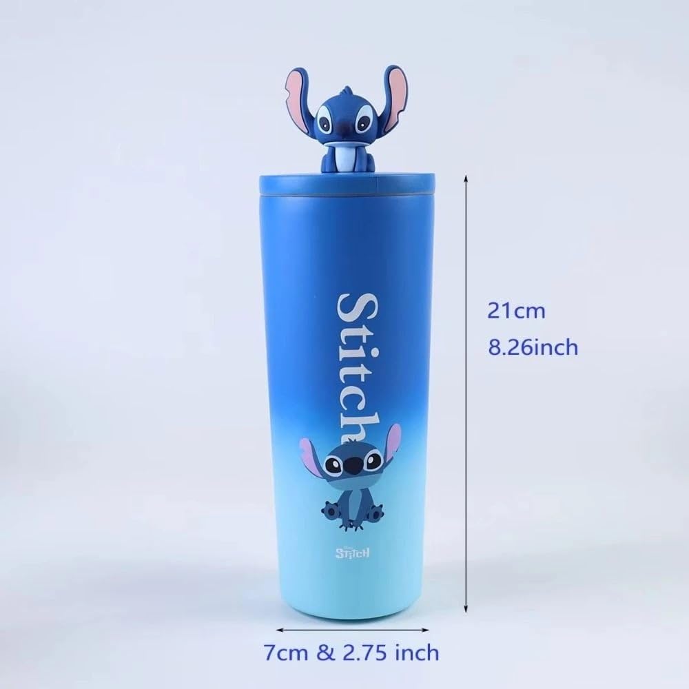 Stainless Steel Water Bottle (710ml) – Luxury & Stylish Tumbler, Leakproof, Portable & Reusable Sipper Bottle for School, College, Office, Gym & Travel (Blue)
