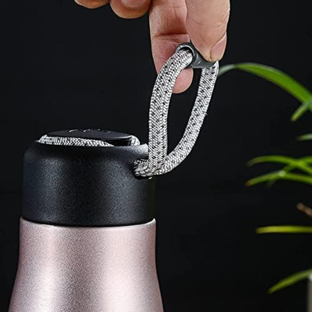 Hydrate Your Way: Print Saga Custom Pink Bottle. 30H Cold/10H Hot. Leak-proof, vacuum insulated design for sport, work & travel. Dailyalley