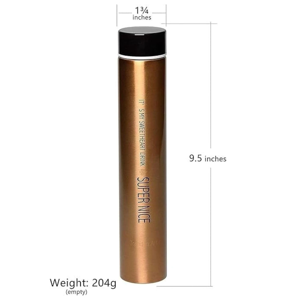 DailyAlley Slim 250ml Insulated Stainless Steel Bottle – Leakproof Gradient Thermos for Hot & Cold Drinks, Travel-Friendly & Stylish Dailyalley