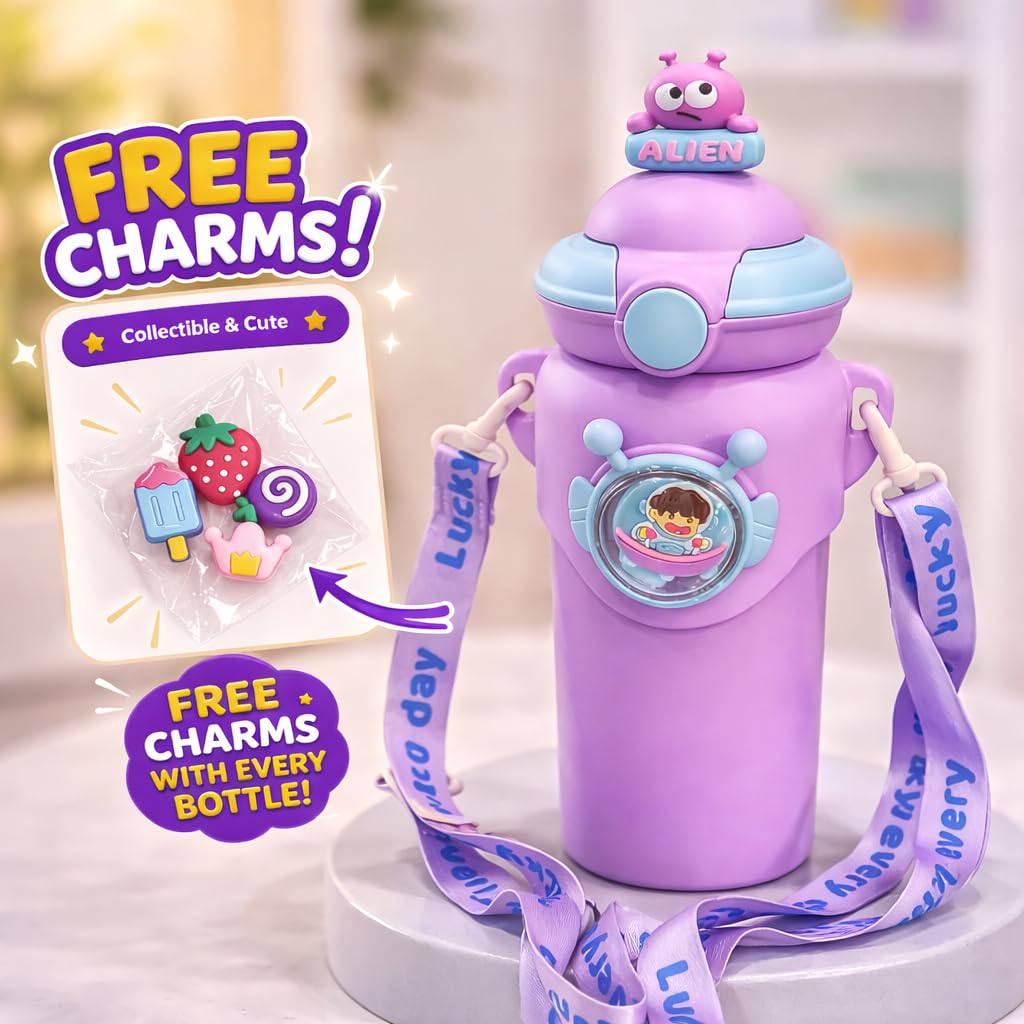 Alien Insulated Water Bottle for Kids 600 ml