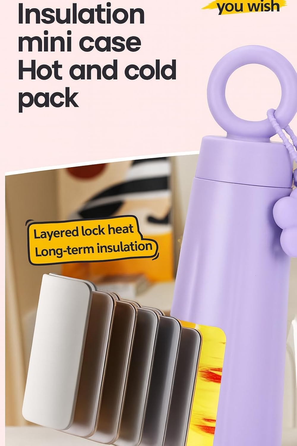 DailyAlley Flower Loop Stainless Steel Water Bottle 450ml