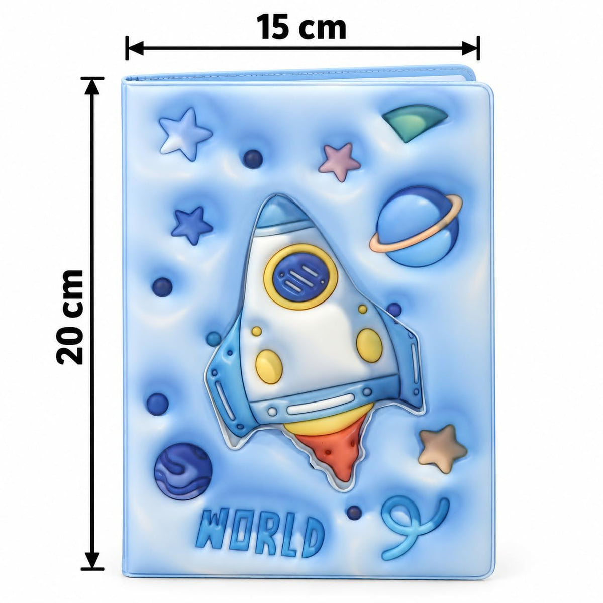 3D Squishy Space Theme Diary for Kids, Boys & Girls, Fancy Notebook for Girls, Cute Soft Touch Diary with 100 Pages, Kids Notepad for School, Personal Notes, Drawing & Writing (Space Ship)