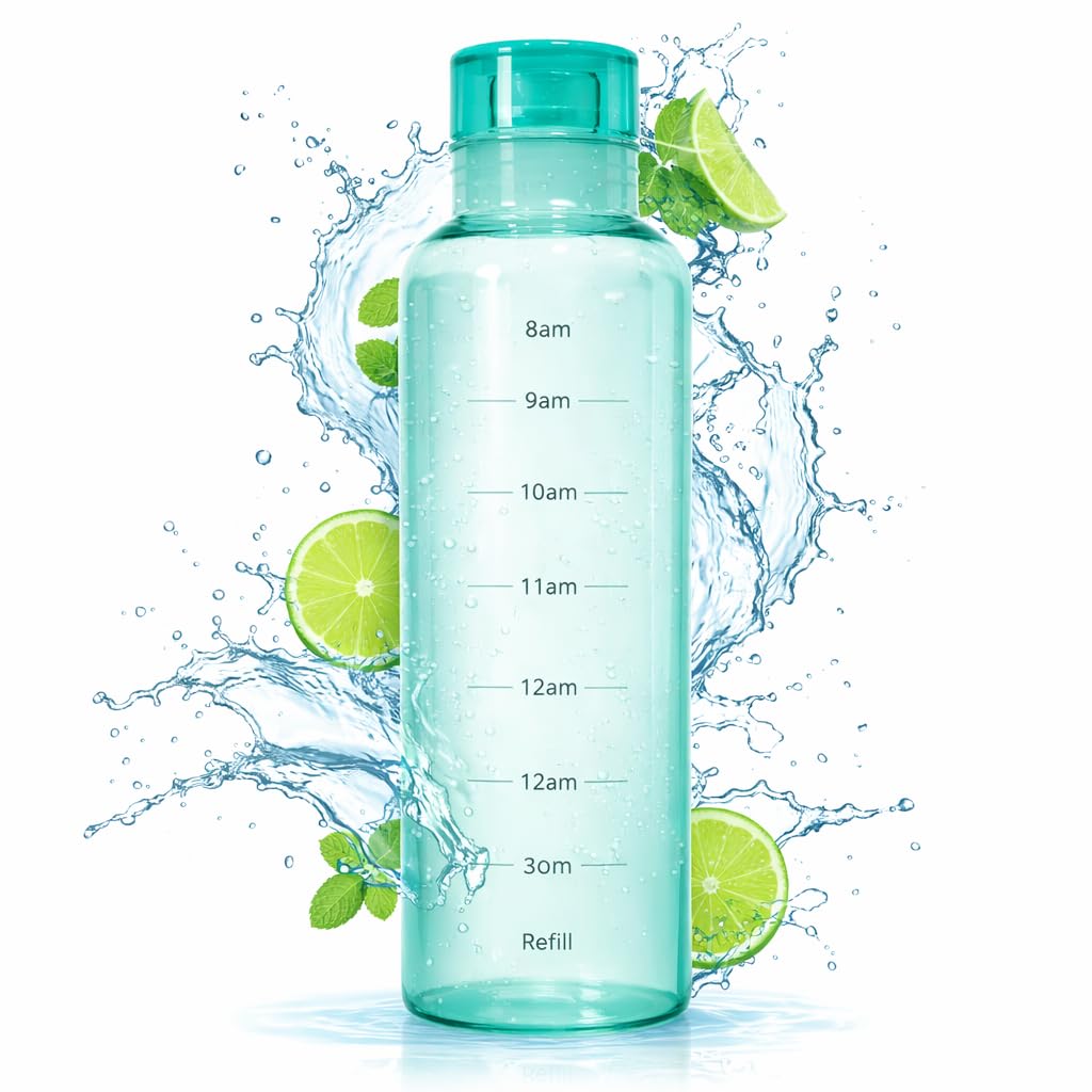 Glass Borosilicate Water Bottle (550ml)