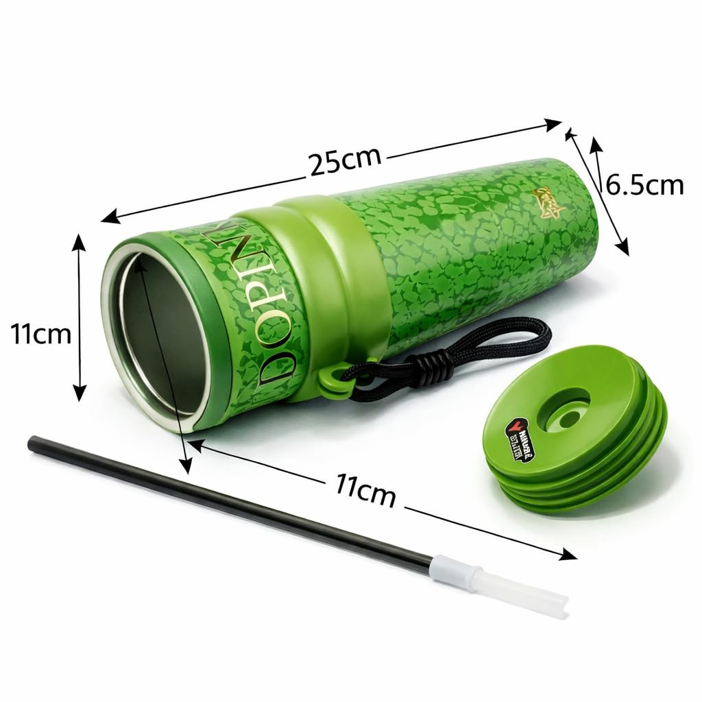 Stainless Steel Water Bottle for Women & Girls (710ml) – Luxury & Stylish Tumbler, Leakproof, Portable & Reusable Sipper Bottle for School, College, Office, Gym & Travel (Green)