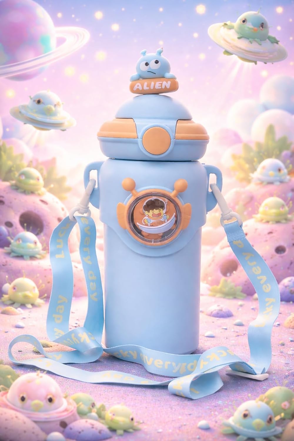 Alien Insulated Water Bottle for Kids 600 ml