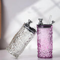 Glass Sipper Pack of 2 with Lid & Straw (350ml Each), Cute Bear Top Design, Leakproof Drinking Tumbler, Reusable Juice Cup for Kids & Adults, Stylish Home, Office & Travel Sipper