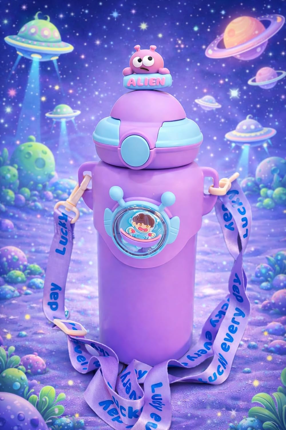 Alien Insulated Water Bottle for Kids 600 ml