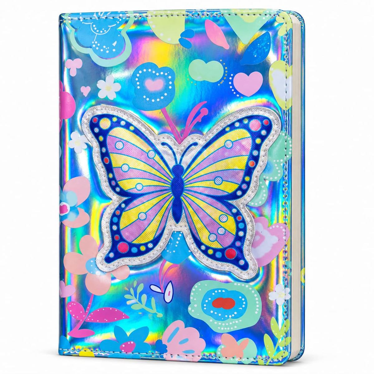 3D Squishy Butterfly Theme Diary for Kids & Girls, Assorted Fancy Notebook for Girls, Cute Soft Touch Diary with 100 Pages, Kids Notepad for School, Personal Notes, Drawing & Writing