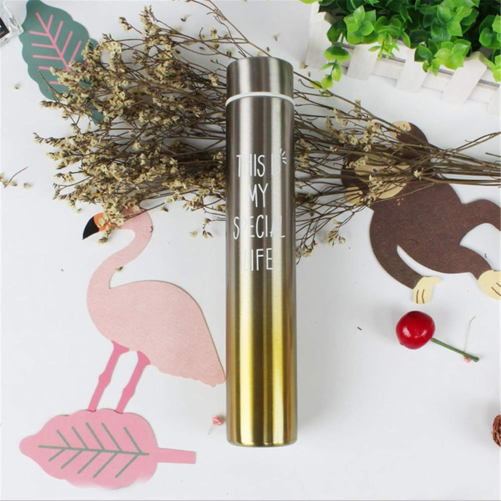 DailyAlley Slim 250ml Insulated Stainless Steel Bottle – Leakproof Mini Thermos for Travel, Office & Gym, Keeps Drinks Hot or Cold Dailyalley