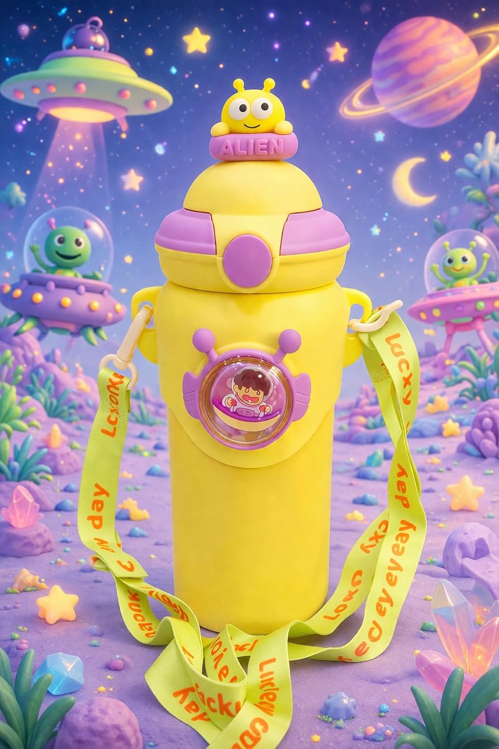 Alien Insulated Water Bottle for Kids 600 ml