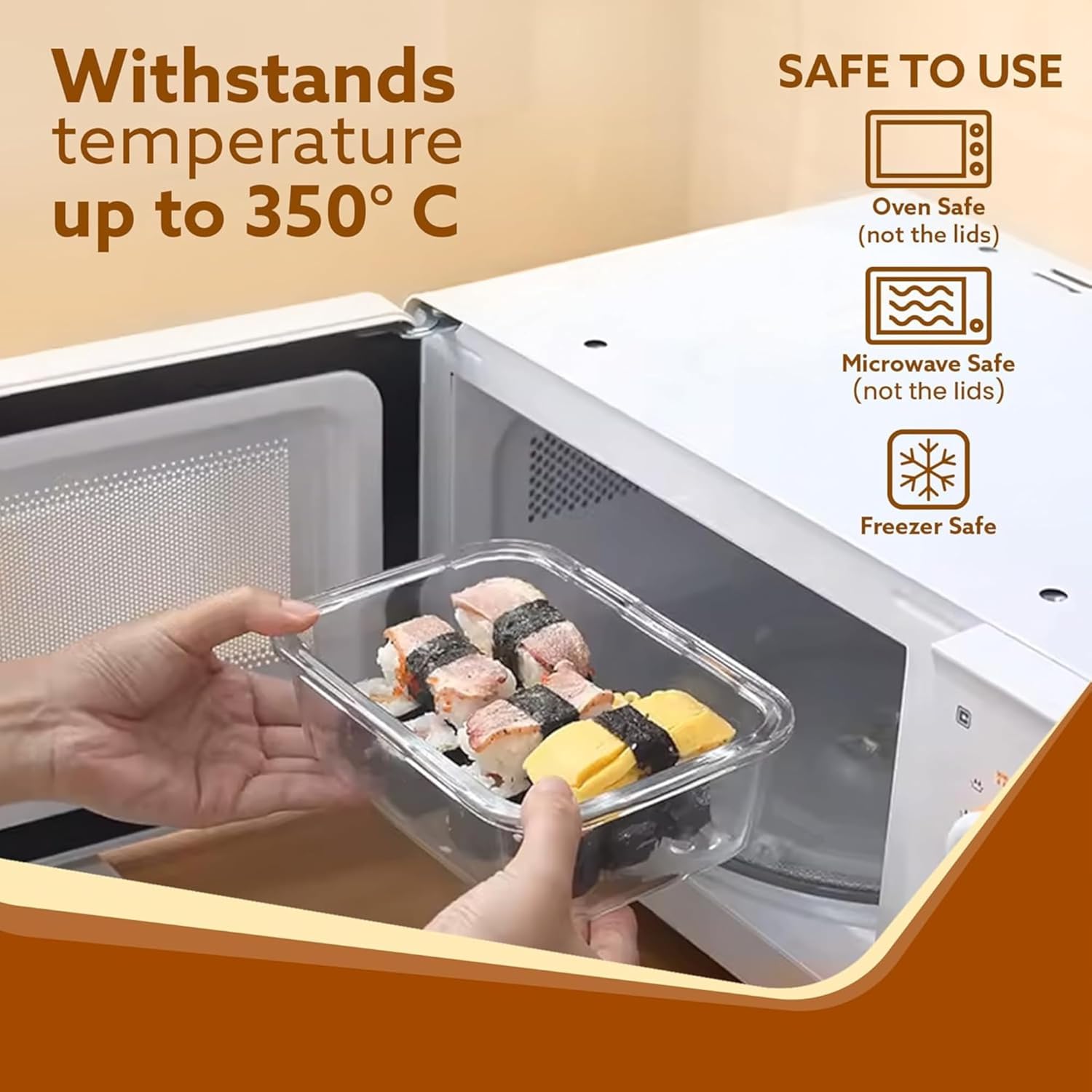 DailyAlley 3-Piece Glass Food Storage Set (370ml, 640ml, 1040ml) - Leak-proof, scratch-resistant containers that are oven, microwave, & freezer safe. Dailyalley