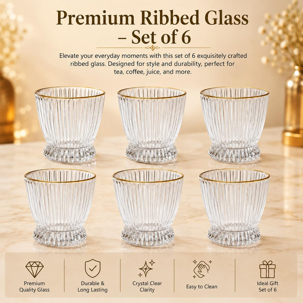 Set of 6 Vintage Ribbed Champagne Flutes, Elegant Rose Pink Glassware for Prosecco & Cocktails, Fluted Stemmed Toasting Glasses for Celebrations