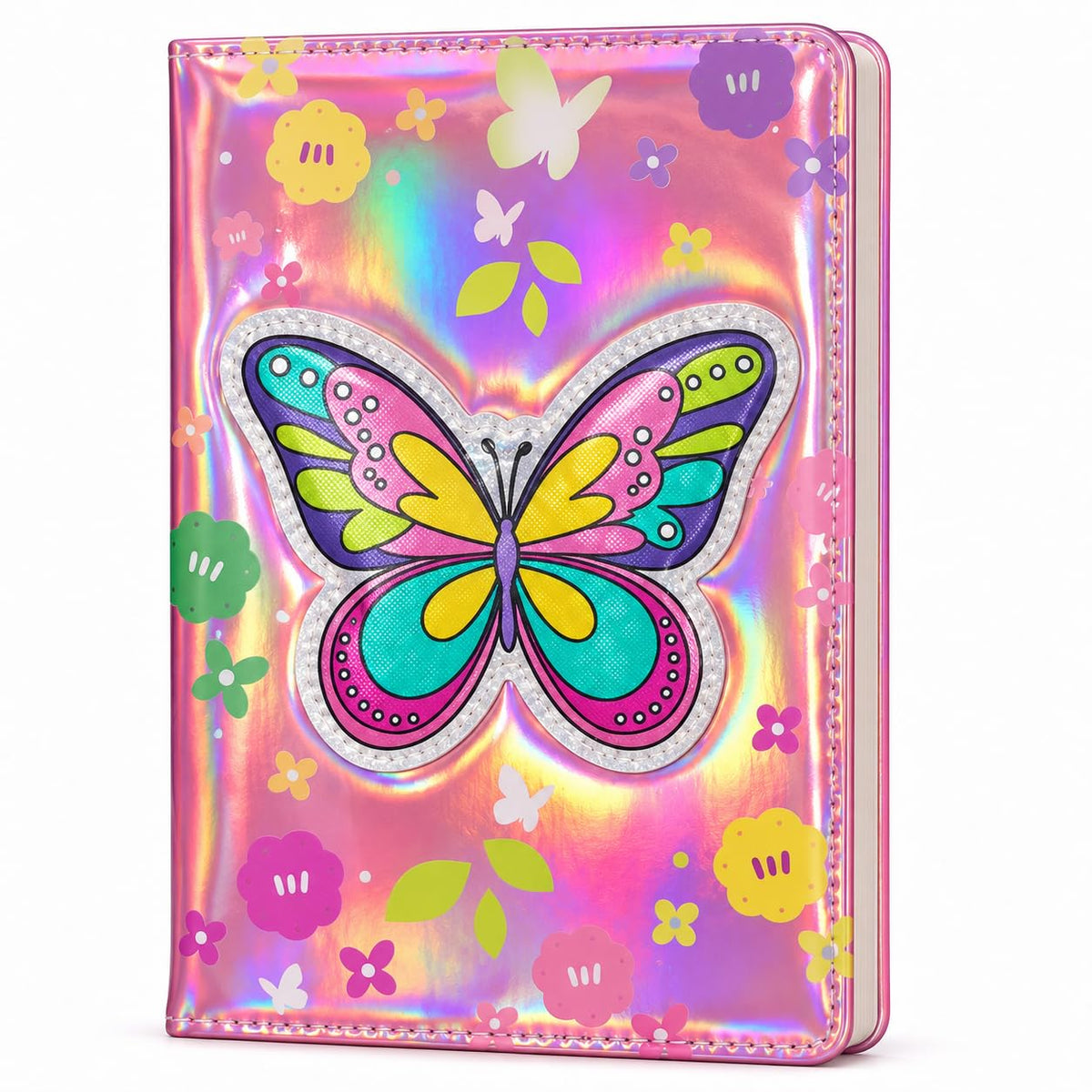 3D Squishy Butterfly Theme Diary for Kids & Girls, Assorted Fancy Notebook for Girls, Cute Soft Touch Diary with 100 Pages, Kids Notepad for School, Personal Notes, Drawing & Writing