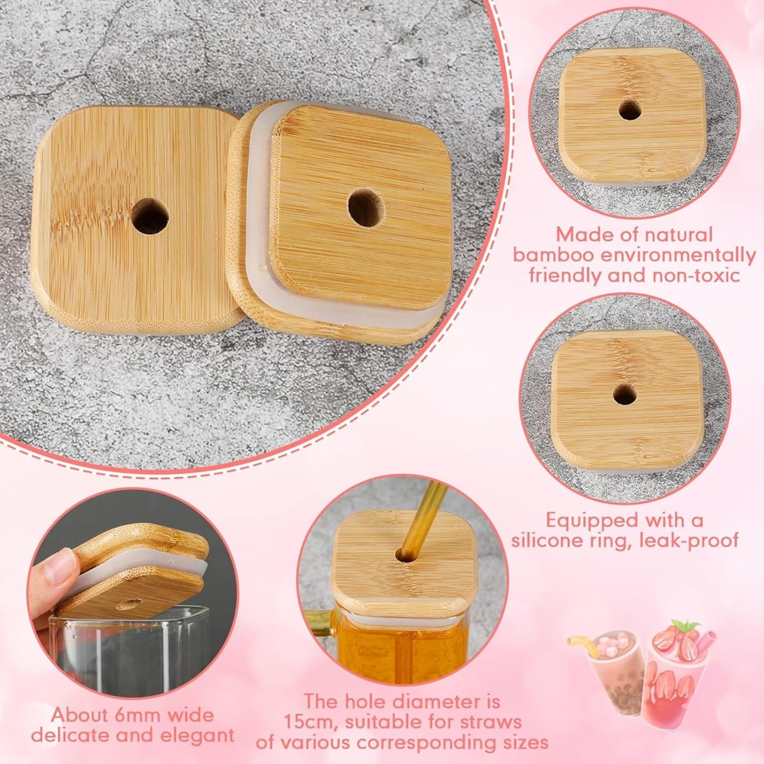 DailyAlley Glass Sipper - An aesthetic tumbler with a lid and straw, perfect for iced coffee, smoothies, and juices. A great Diwali gift. Dailyalley