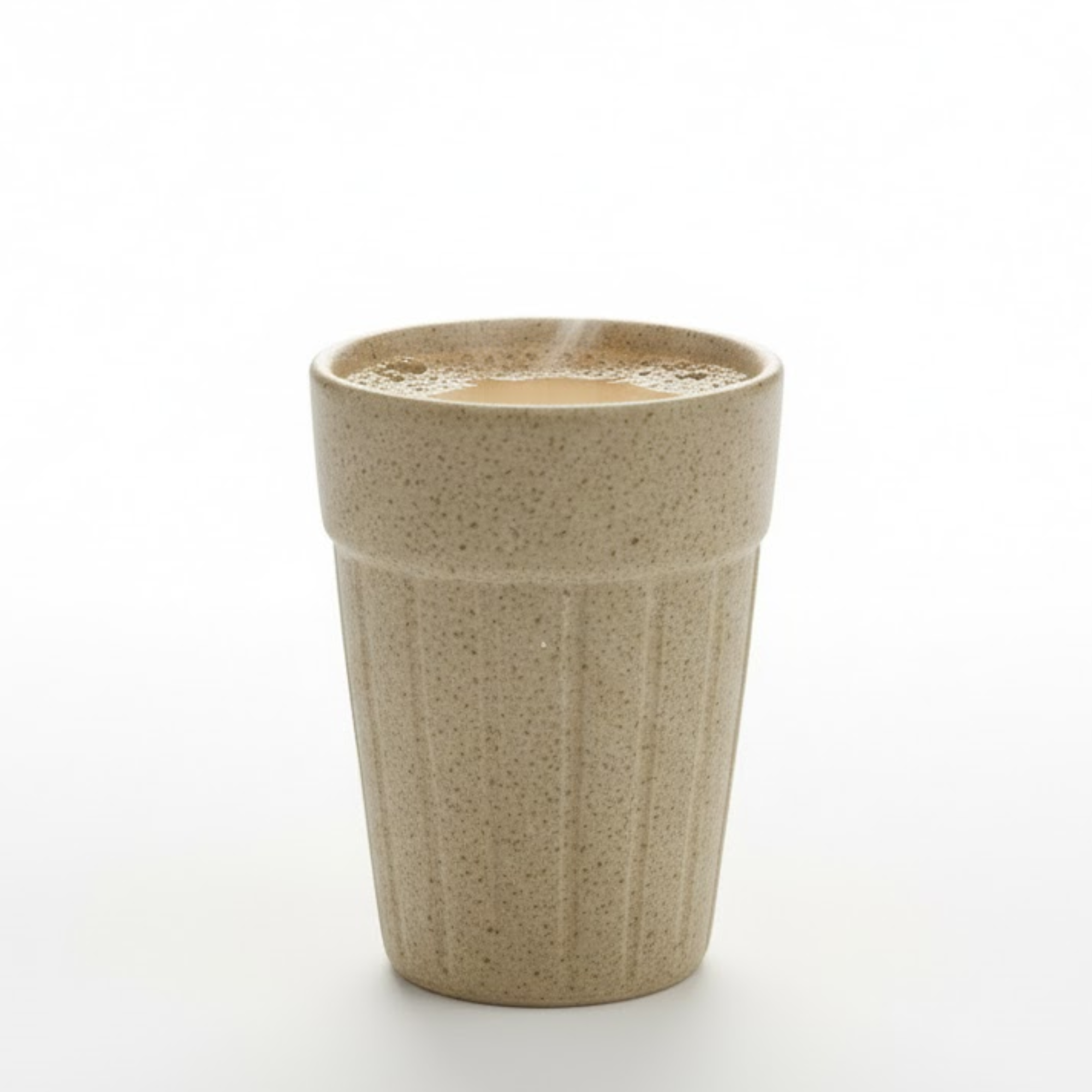 DailyAlley Ceramic Kulhad Tea Cups with Stand (Set of 6) - Speckled Chai Cups for Home & Office - Multi-Color Kulhar Set Dailyalley