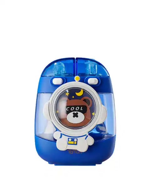 Kids Water Bottle with Straw 1000ml, Leakproof Tritan Sipper, Backpack Style with Adjustable Strap, BPA Free, Easy Clean Portable School Bottle