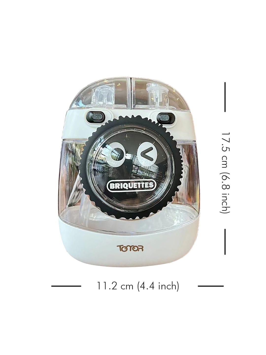 Kids Water Bottle with Straw 1000ml, Leakproof Tritan Sipper, Backpack Style with Adjustable Strap, BPA Free, Easy Clean Portable School Bottle (White)