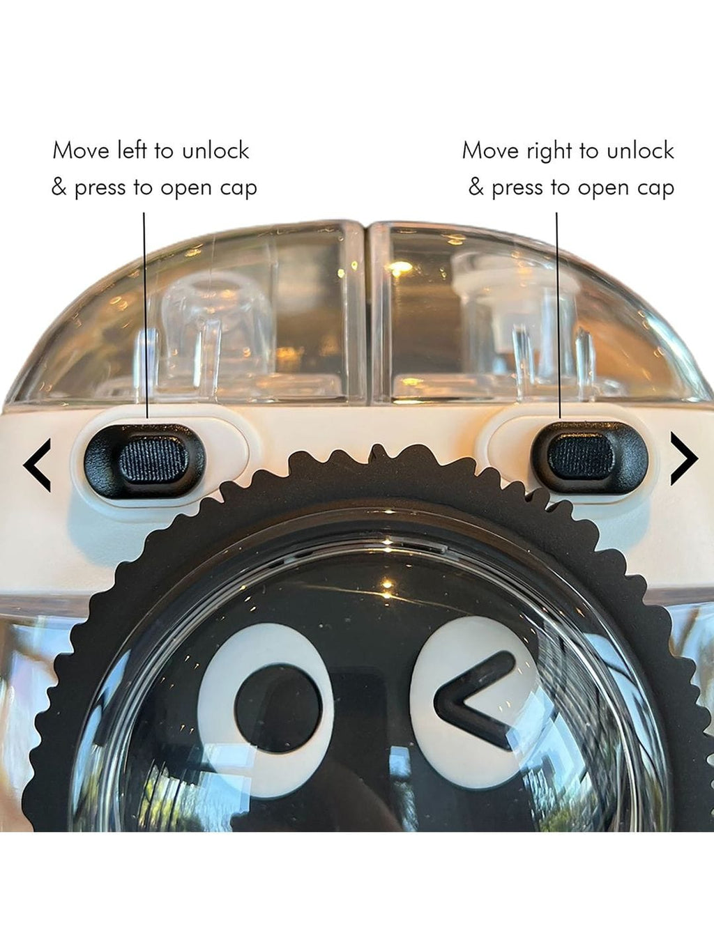 Kids Water Bottle with Straw 1000ml, Leakproof Tritan Sipper, Backpack Style with Adjustable Strap, BPA Free, Easy Clean Portable School Bottle (White)