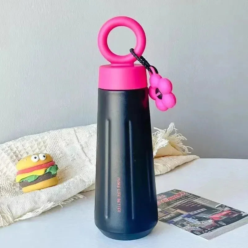 DailyAlley Flower Loop Stainless Steel Water Bottle 450ml
