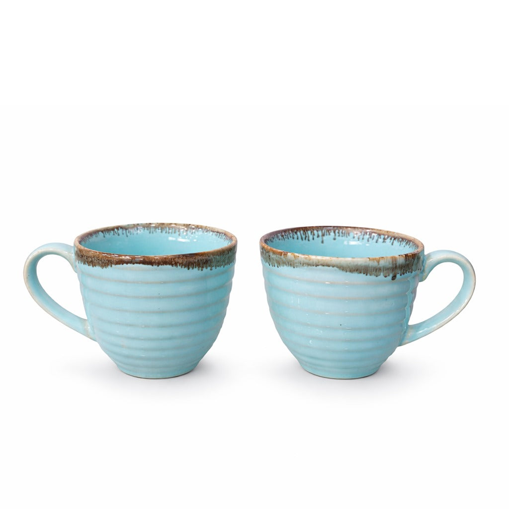 Ceremic Cup set of 2 (Blue)