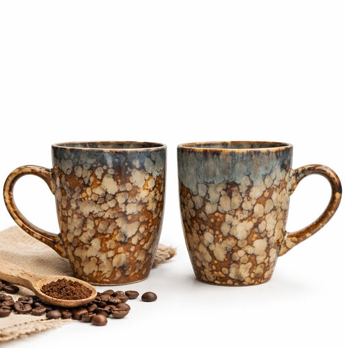 Brown Lovers Cups Set Of 2