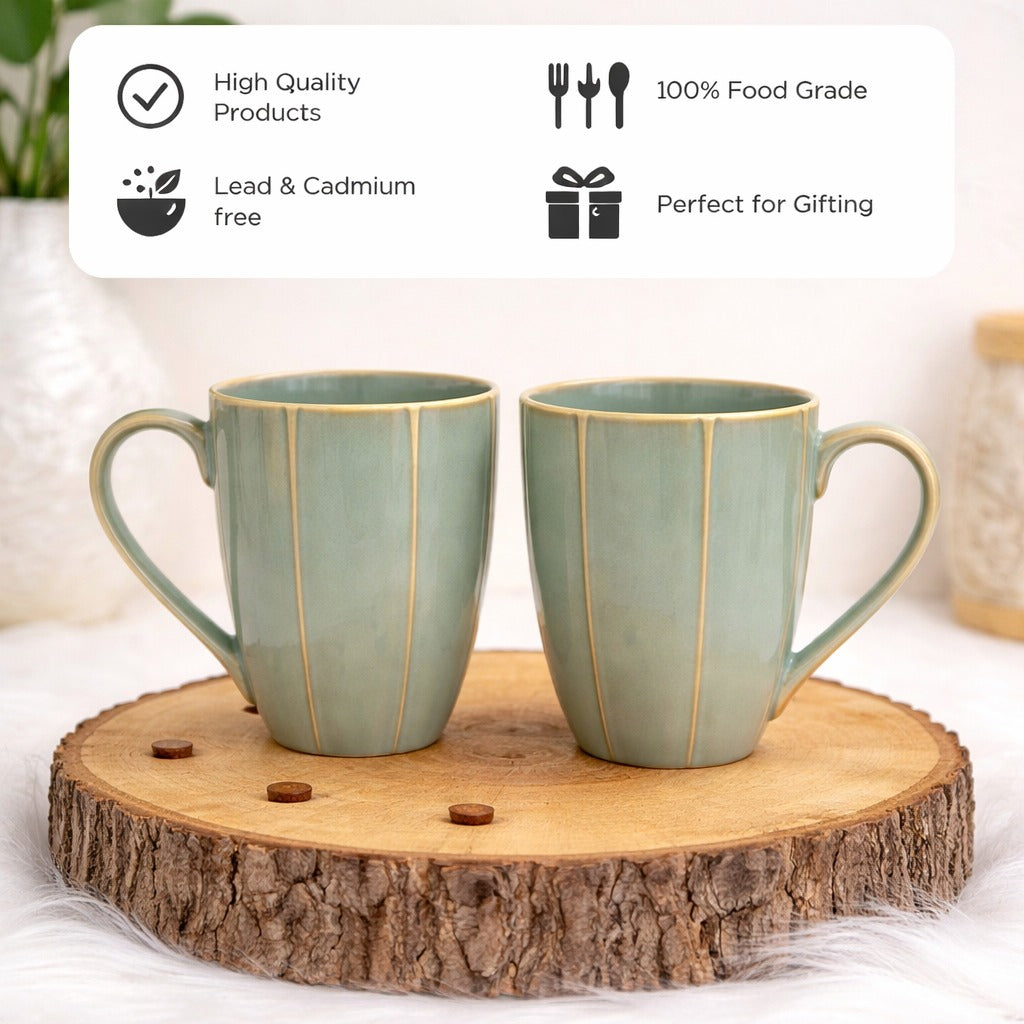Lovers Cups Green Set of 2