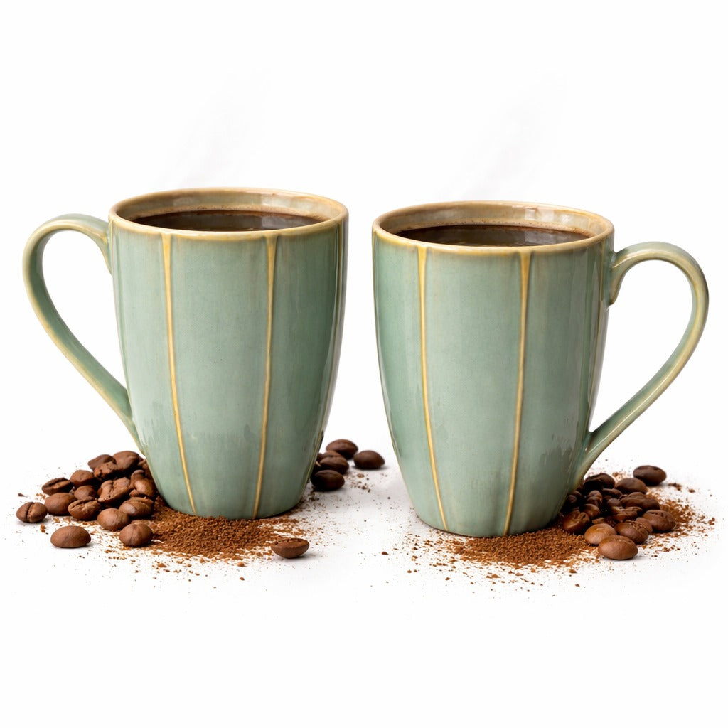 Lovers Cups Green Set of 2