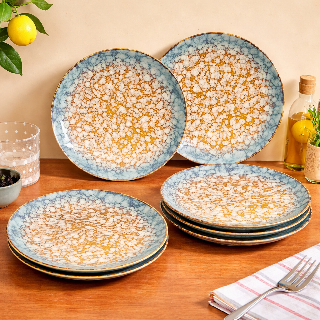 Ceramic Dinner Plate Set Of 6 11 Inch