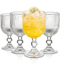 370ML Premium Crystal Wine Glass Set of 6 – Elegant Clear Fancy Long Stem Wine Glasses for Red & White Wine,Bar, Dining, Wedding,Aniversary,Housewarming,Party & Gift
